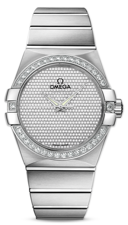 UK Omega Constellation  Diamonds Dial Fake Watches