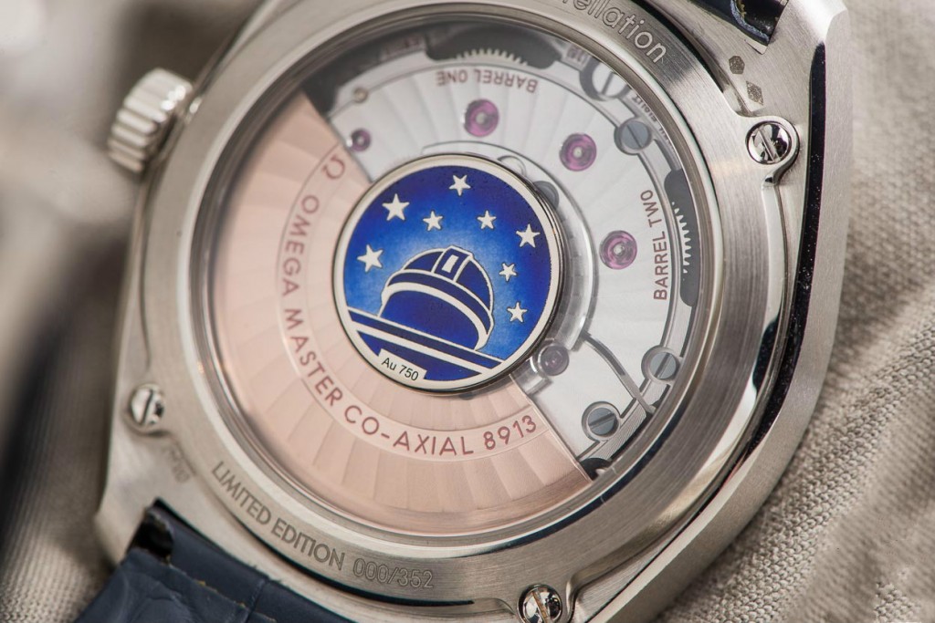 Omega Globemaster Grey Dial Blue Leather Strap watch 1