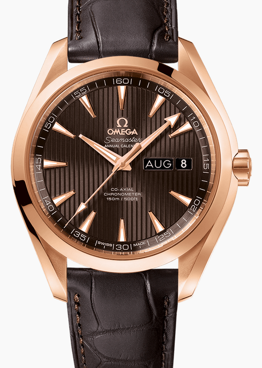 Functional Omega Seamaster Aqua Terra 150M Annual Calendar Grey Dials Replica Watches