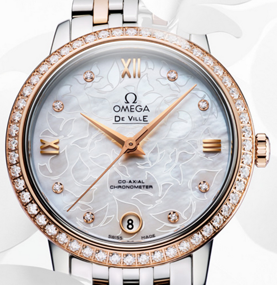 Elegant Co-Axial Omega De Ville Prestige Butterfly Copy Watches