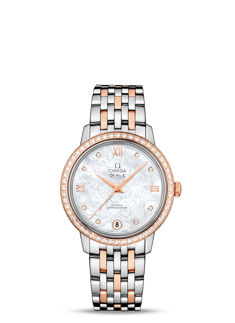 Elegant Co-Axial Omega De Ville Prestige Butterfly Fake Watches
