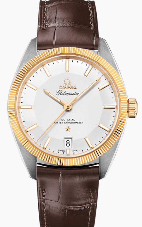 Omega Constellation Globemaster 130.23.39.21.02.001 Copy Watches With Yellow Gold Bezels