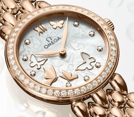 Pretty Omega copy watches are dazzling with diamonds.